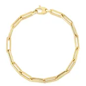 10K Paperclip Chain Bracelet