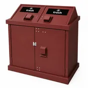 BearSaver - HA Series Double Trash Enclosure, ADA Compliant  - HA2