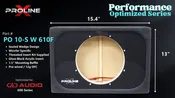 DD Audio 610f Box: Sealed 10" Wedge Enclosure
