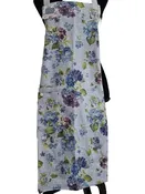 Apron Adult Blue /White Floral Women's R8601