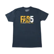 "FAB 5"(Great Lakes) Heather Navy T-Shirt