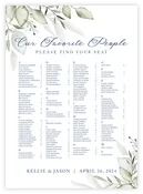 Seating Chart - Greenery 05