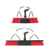 Solar Panel Cleaning Brush Head Water Flow Through Tool for Window Washing (No Pole Included)