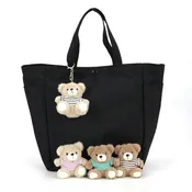 4 PCS CUTSIE BEAR PLUSH KEY CHARM IN POLYESTER