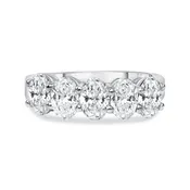 5 Oval Diamond Wedding Ring