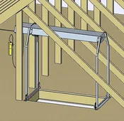 TL-24 Truss Leg Kit. For applications where angled roof supports interfere with the standard mounting feet of the  lift, these allow the lift to sit right on the trusses.  In Question?  (405) 516 2412
