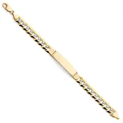 14KY CUBAN WP ID BRACELET