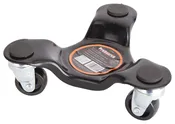 3-wheel Furniture Dolly, 130 Lb Capacity, 6 In Steel Frame, Black