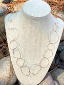 14k gold-filled Organic Circle necklace