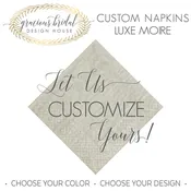 Custom Luxe Moire Napkins