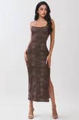 Brown Paisley Dress