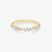 0.29CT Asymmetrical Multi Shape Diamond Ring