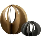 Set of Two Iron Swirl Sculptures — J.J. Poole Opticians
