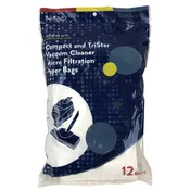 12 Pk Vacuum Paper Bags for Compact Tristar Canister, Micro Filtration, Part 401006 738DC