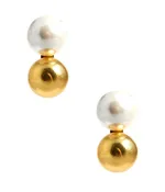 Belle Mixed - Pearl & Gold - Belle of the Ball - 18k Gold Plated - WS: Clip-On