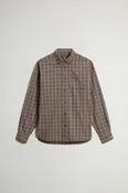 Button-Down Checked Shirt in Pure Cotton Flannel