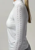 70degrees Laser Cut Sun Shirt Long Sleeve – White