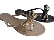 Jelly Sandals - Black and Nude Colors