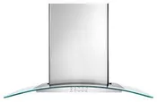 30" Convertible Wall-Mount 400-CFM Glass Canopy Hood - Stainless Steel