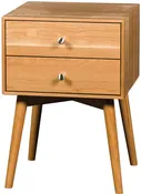Hudson Hardwood 2 drawer Nightstand
