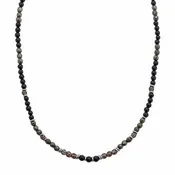 Black Tourmaline and Smoky Quartz Necklace
