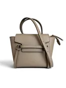 Celine Grained Calfskin Pico Belt Bag Light Taupe