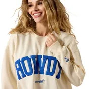 Ariat Women's Oversized Sweatshirt – Cream/Blue