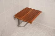 20" Wide Teak ADA Wall Mount Shower Seat