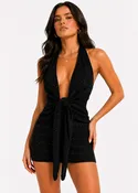 Audrey Halter Mini Dress