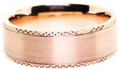 14k Rose Gold Men's Wedding Band