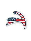 American Flag Sticker