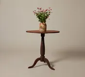 18TH CENTURY PAINTED WOOD PRIMITIVE SIDE TABLE