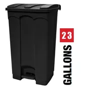 CRUSADER Step-On Trash Can - 23 Gal.