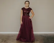 Agnes - Burgundy