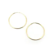 14k Yellow Gold Filled Hoop Earrings 30 Mm
