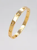 10 Diamond Love Bracelet Size 17