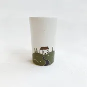 Farmhouse Ceramic Mug/Vase - Gold Luster Detailing — Innerspacism