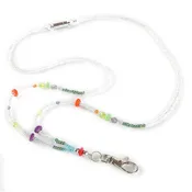 Autumn Beaded ID Necklace