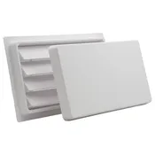 Crawl Space Vent with Removable Cover - 8x16 Manual Foundation Vent