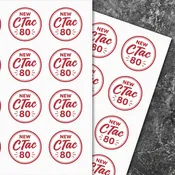 CTac 80 PB white printable monomeric PVC film with grey permanent adhesive – North America