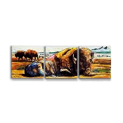 American Bison: 3-Piece Metal Box Art