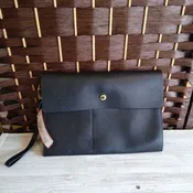 BLACK, 2 PC WRISTLET AND CREDIT CARD HOLDER