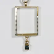 Mixed Metals Pendant with a Tourmaline