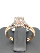 10K Rose Gold Diamond 0.25 Ct Round Ladies Ring