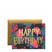 Rifle Paper Co. Floral Foil Birthday Card