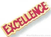 1 1/16″ Etched Soft Enamel Excellence Chenille Letter Pin