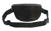 Crocodile Embossed Unisex Genuine Full Grain Leather Fanny Pack, Crossbody Bag, & Belt Bag