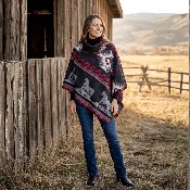 Button Collar Poncho