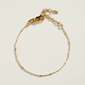 1mm Curb Bracelet With Pressed Details