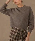 Alyson Cropped Crew in Root